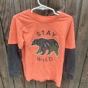 Jumping Beans	Boys	Orange with Grey sleeves	Long Sleeve shirts